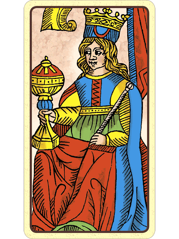 queen of cups,the hermit queen of cups